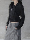 Isen Crop Hooded Zip-up
