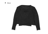 Cardi Rib Knit Tank Top Cardigan Set