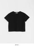Chiben Back Slit Color Short Sleeve Tee