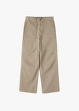 PIN-TUCK WASHED COTTON PANTS