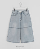 Shuna Summer Cut Washing Light Blue Bermuda Denim Pants