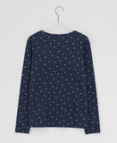 [BAONHAUS] Sorea Flower Ribbed Long Sleeve Tee