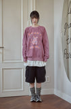 Pastel Bunny Raglan Pigment Sweatshirt