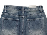 Epee Denim Washing Mini Skirt