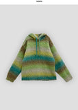 Pallete snow mohair hoodie