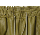 Buffing leather cargo pants
