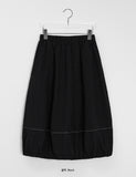 [BAONHAUS] Rildi Line Banding Balloon Long Skirt