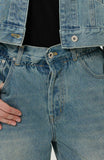 Flower Denim Pants