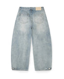 B-Ed Cut Curved Denim Pants