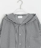 [unisex] Toyo Check Pocket Over Hood Shirt