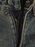 Slug wash bootcut denim