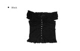 Shuri Puff Lace Short Sleeve Blouse