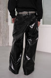 Patent leather pants