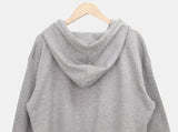 Ena Double Point Button Two-Way Hood Zip-Up