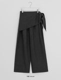 Seltz Wrap Layered Banding Wide Pants