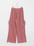 [BAONHAUS] Shinlog corduroy string cargo banding pants