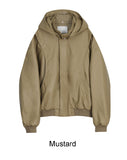 Lopa Hood Leather Padded Jacket