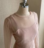 Rubian See-Through Flared One Piece