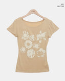 Cheritz Flower Short Sleeve T-shirt