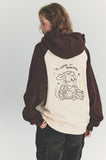 Drive Bunny Raglan Embroidered Hoodie