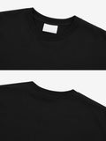 High cotton split short sleeve T-shirt