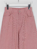 Beita Stripe Wide Cotton Pants
