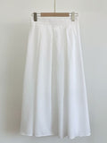 Cellua Pleated Flare Long Skirt