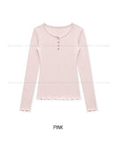 Prom Ruffle Button Long Sleeve