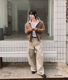 Arc Curved Wide Cotton Pants