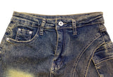 Cite Pocket Washing Mini Skirt Pants