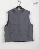 Well-done nylon string windbreaker hood vest