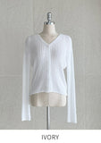 Shueri V-neck Rib Knit Cardigan