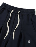 [AG.W] Valley Tuck Wappen Wide Sweat Pants