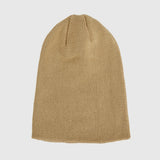 Color ribbed cotton beanie