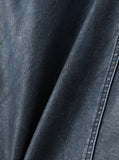 The Born Washed Leather Crop Trucker Jacket