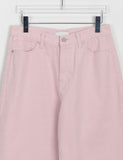 Muntove Color Cotton Wide Pants