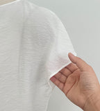 Cellon Drape Cap Sleeve Blouse