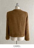 Coped Round Tweed Short Jacket