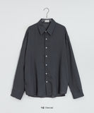 [unisex] Comb Linen Stripe Over Shirt