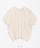 Remco mohair twist round short sleeve knit