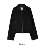 Eddie Cropped Suede Jacket
