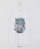 [unisex] Entini cat printing over short sleeve tee