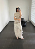 CURVE HOODED HALF TEE
