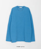 [unisex] Milonde Ribbed Round Over Knit
