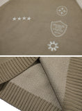 Emblem Mixed Embroidered Sweater