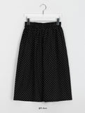 Muoi Banding Dot Crop Bermuda Cotton Pants