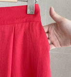 Posh Pin Tuck Flare Banding Long Skirt