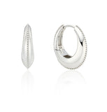 Champagne Moon Silver Gout Glint Earrings M