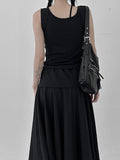 Melly Shirring Unbalance Skirt