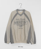 Migo Lettering Raglan Over Sweatshirt